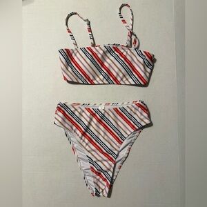 Woman’s striped bikini size medium NWOT🩷